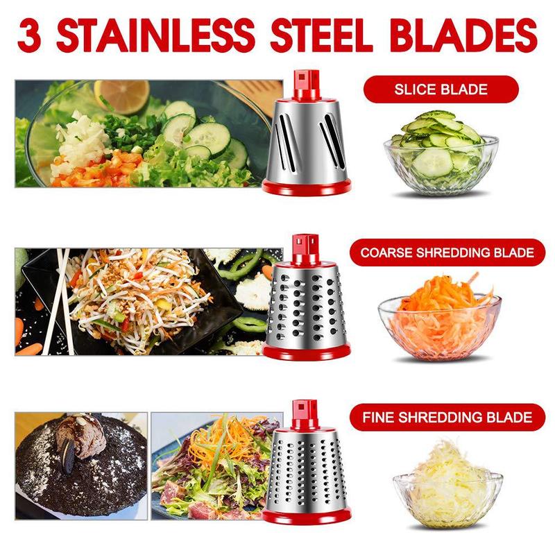 Newest Kitchen Accessories Gadgets Tools Manual Vegetable Cutter Multifunctional Round Mandoline Slicer Potato Shredder