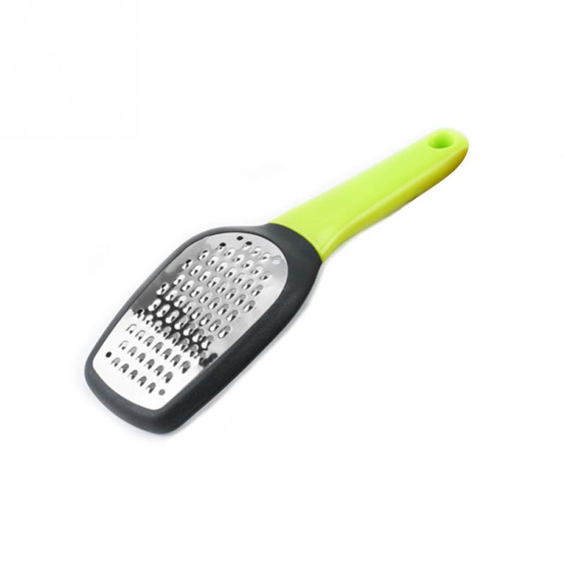 Kaas Rasp Multifunctionele Rvs Scherp Groente Fruit Tool Hand Aangezwengeld Kaas Schaafmachine Chocolade Rotary Slicer: Green Wide Side