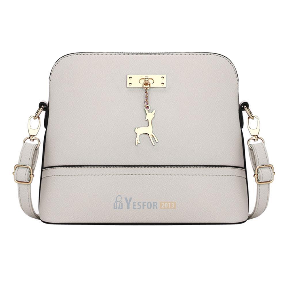 Nowa torba na ramię kobieta moda Jeleń mini torba canta tendencja torebka torba: Szary