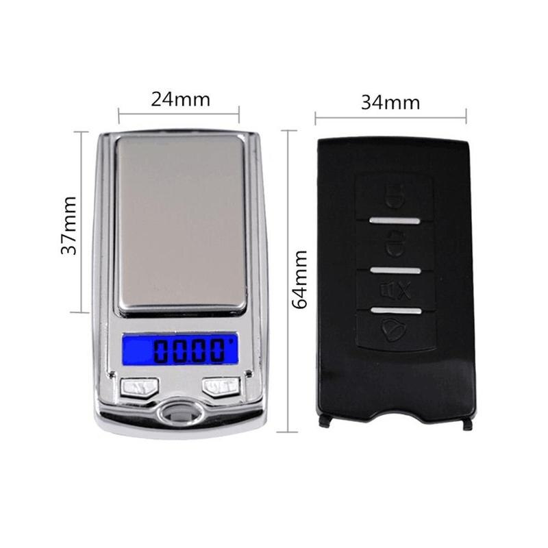 200g/0.01g Electronic Scale Mini Jewelry Household Accurate Flat Scale Key Car Weighing Electronic Portable Scales Digital