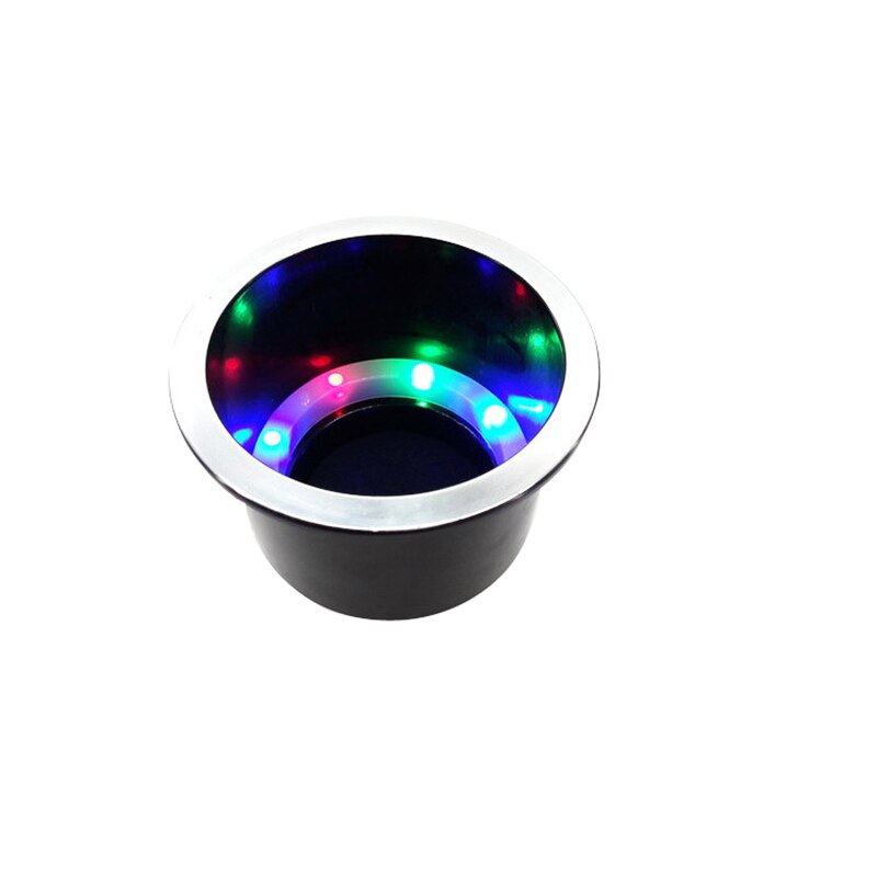 Plastic Recessed Drinks Holder with LED Light Beverage Cup Stand for 12V Marine Boat Yacht RV Motorhome