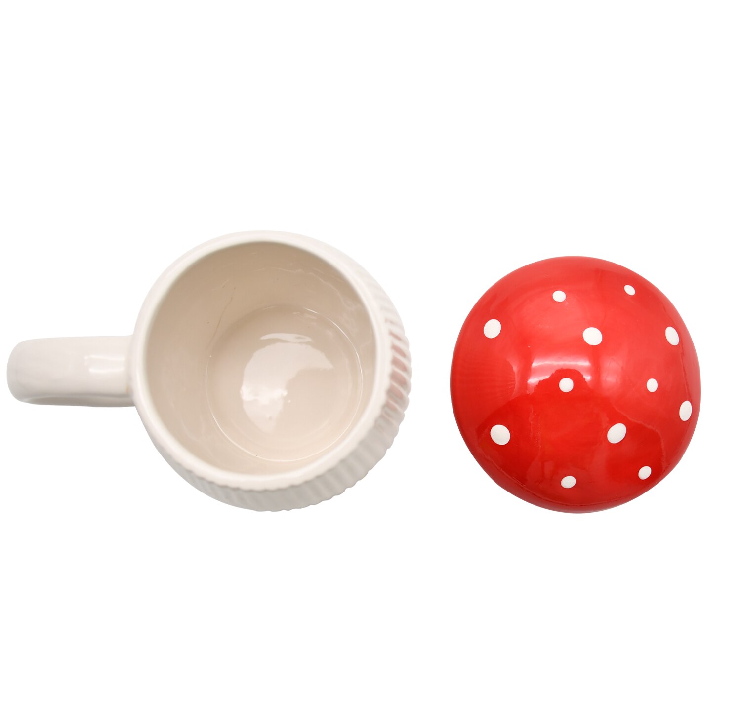 380ML Mushroom Cup With Lid Coffee Mug Cups Ceramic Mugs Cute Water Cup Cute Office Home Coffee Mugs