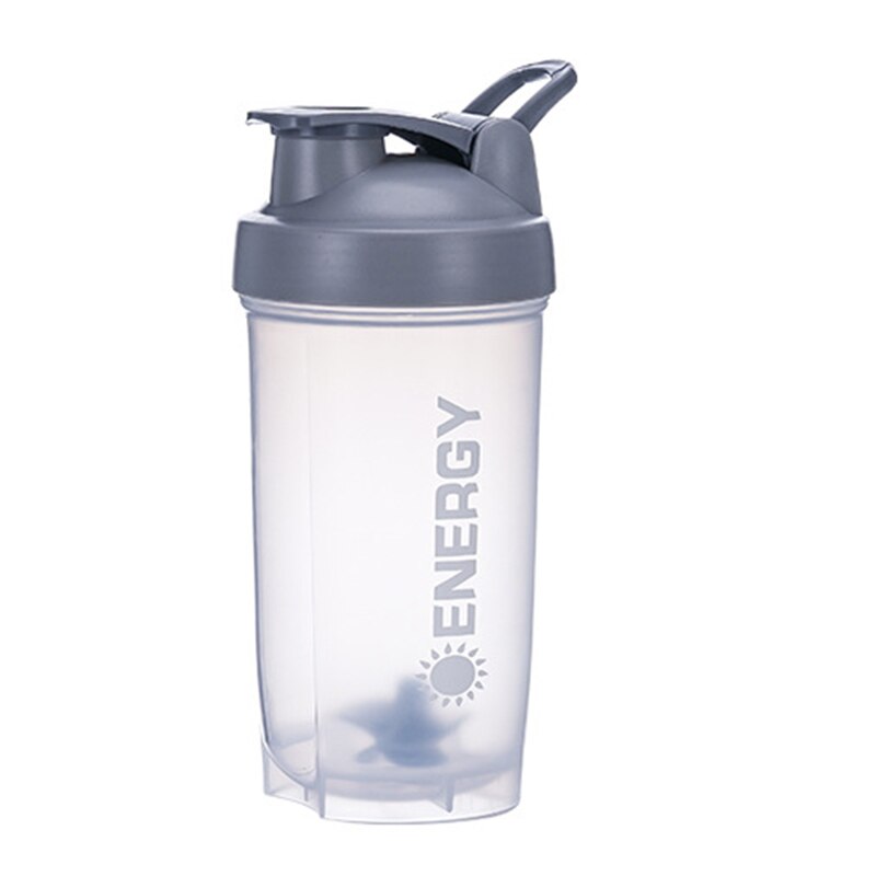 700/500Ml monocouche en plastique tasse Shaker bouteille Shaker protéine Sport Shaker boisson Protain Shaker Sport Shaker bouteille: HA272-gray / 500ml