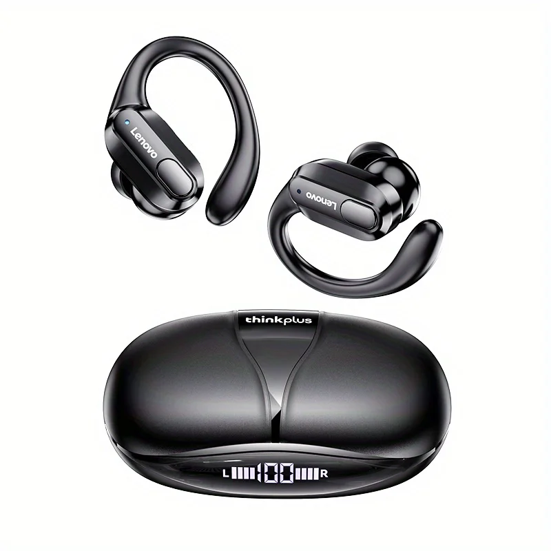 Lenovo Xt80 Bluetooth 5.3 Oortelefoon Echte Draadloze Hoofdtelefoon Met Microfoon Knop Controle Ruisonderdrukking Oorhaken Waterdichte Headset: Default Title