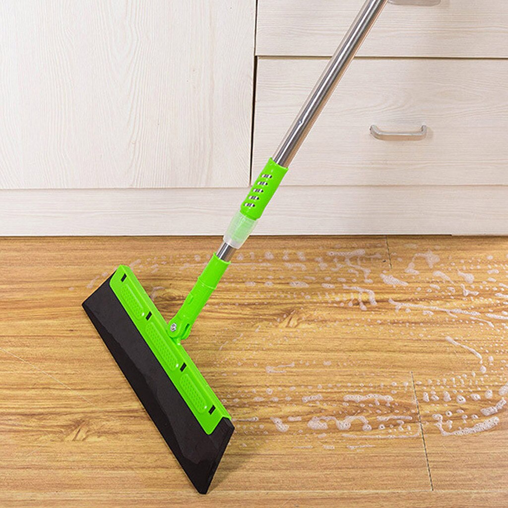 Magic Broom Sweep Dust Hair Bathroom Wiper Broom Rotate Connector Rubber Mop Cleaning Tool 180-degree Rotating Clean: Default Title