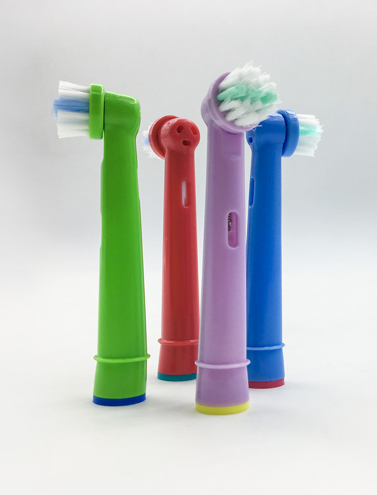 12 stk børnetandbørstehoveder til oral-b elektrisk tandbørste til braun care care smartseries/trizone