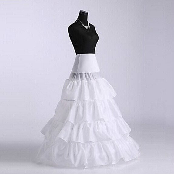 Robe de bal blanche, jupon Crinoline, sous-jupe glissante, pour mariage 1/2/3/4/5: 4
