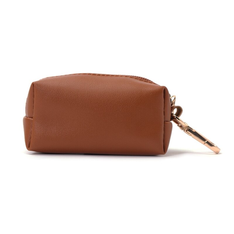 Travel Outdoor Protable Dog Poop Bag Dispenser PU Leather Pouch Pet Puppy Cat Pick Up Poop Bag Holder Garbage Waste Bags C7AC: YB