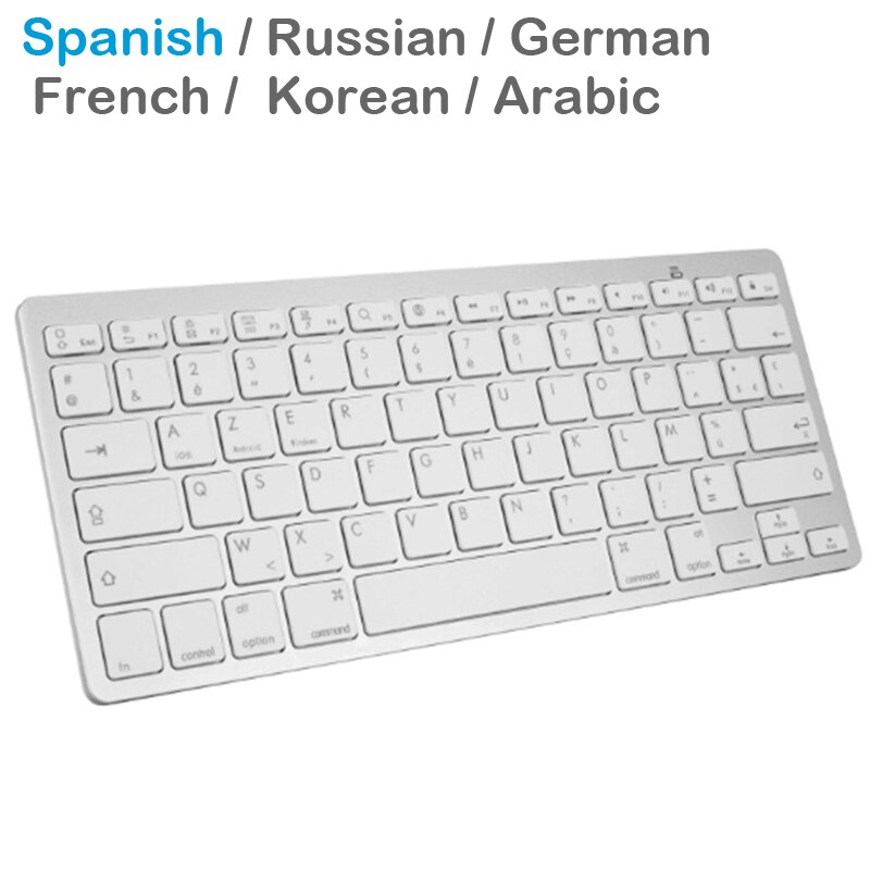 Laptop Keyboard Korean Keycap Spanish Russian German French Korean Arabic Keyboard BT Swap: Spanish