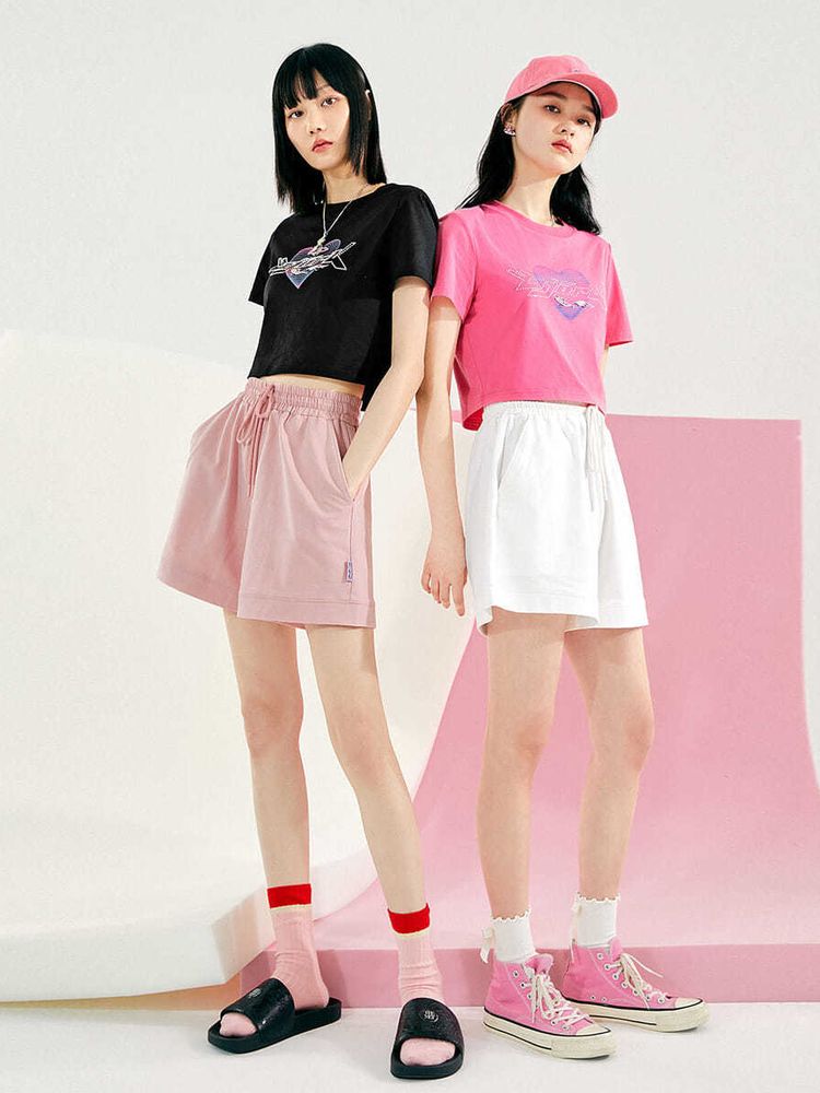 Baumwolle Sport kurze Hose Frauen&#39;s hoch Taille Fitnessstudio kurze Hose dünn lose weit-Bein Hose alle-Spiel lässig trainieren kurze Hose 2022 Sommer