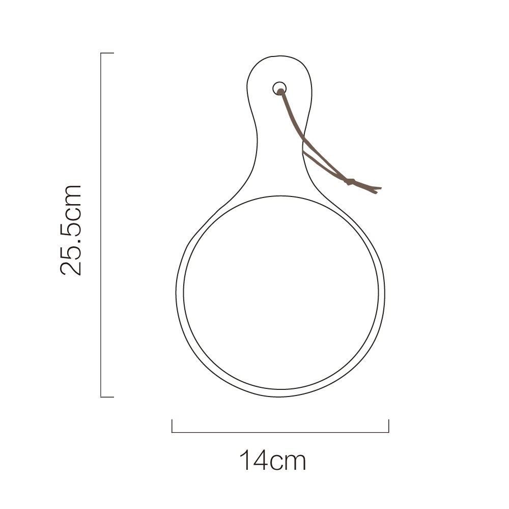 Hand-Made Solid Wooden Fruit Salad Bowl Long Handle Kitchen Tools Tableware Sushi Noodle Bowl Wood Dish Soup Container