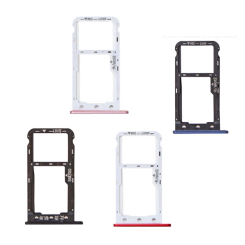 Voor Huawei Y6 Pro Y6P Y6S Houder Slot Sd Dual Enkele Sim Kaart Lade