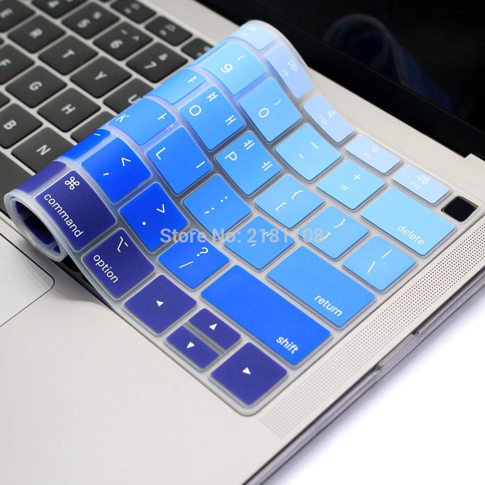 Koreansk sprog silikone tastatur cover hud til macbook nyeste air 13 tommer release  a1932 med nethinde display os layout