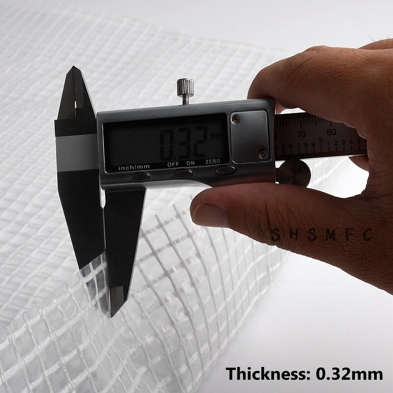 0.32mm plandeka folia PE balkon ogród przezroczysta siatka format odporna na deszcz tkanina szklarnia sukulenta tkanina przeciwdeszczowa