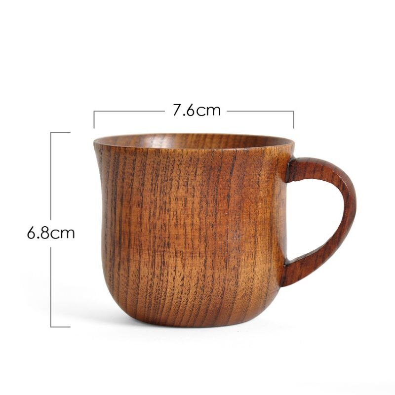 Solid Wooden 3D Beer Mug Goblet Game Tankard Coffee Cup Wine Glass Mugs 130ml Kitchen Accessories Tableware Drinkware