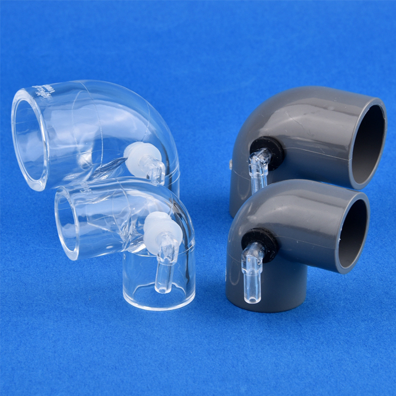 Pvc Elleboogconnector Fish Tank Anti-Sifon Connector Backflow Preventie Bodemfilter Backwater Proof Toenemende Zuurstofverbinding
