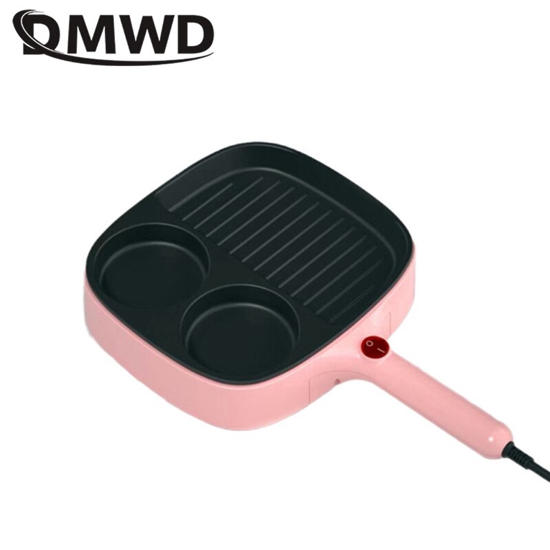 DMWD Haushalt Elektrische backformen omelett Pfanne Ei Steak Braten und Bräter Wurst Schinken Hersteller Frühstück Maschine 110/220V