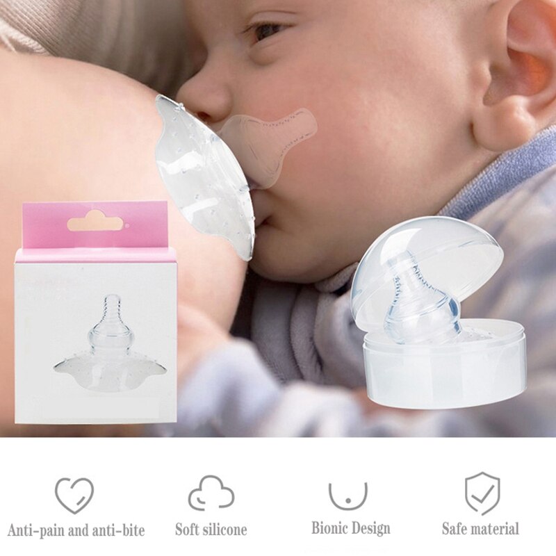 silicone Tettarelle Da Biberon Protezioni di Madri Che Allattano Tettarelle Da Biberon Scudi di Protezione Copertura Allattamento Al Seno Rilievo Del Seno