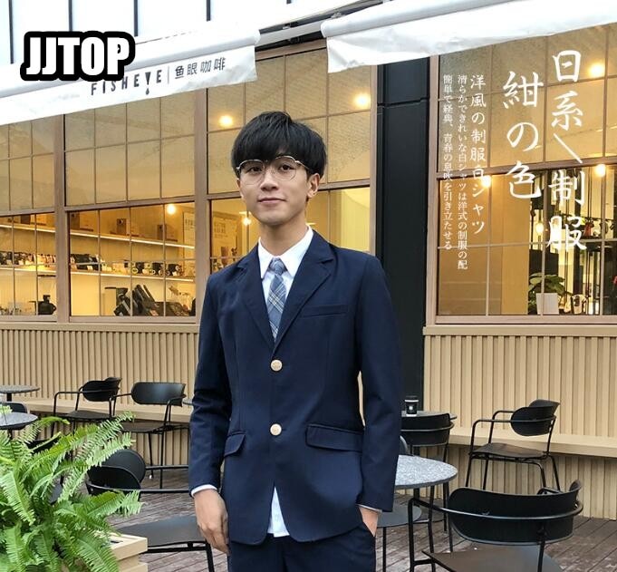 Newest Students School Uniforms Boys MEN Navy Sailor Clothes Japanese Jacket Student British Style Outfits DK UNIFORM COAT