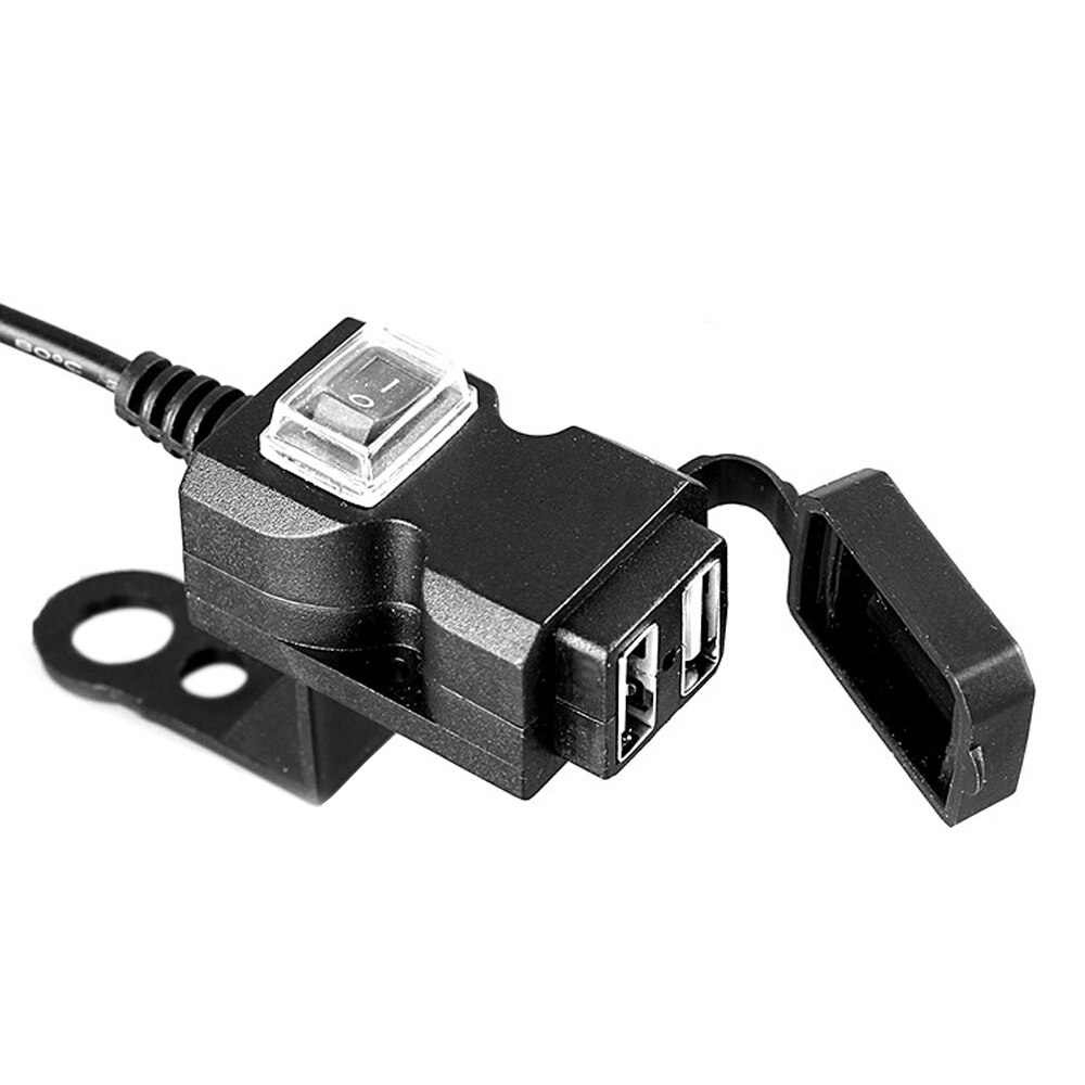 Dual USB Port 12-24 V/9-90 V Motorrad Lenker Ladegerät Adapter Netzteil Buchse für handy Handy Wasserdicht