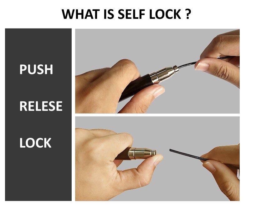 self lock jump skipping rope crossfit with out counter aluminium alloy speed fast fitness workout lose weight keep fit