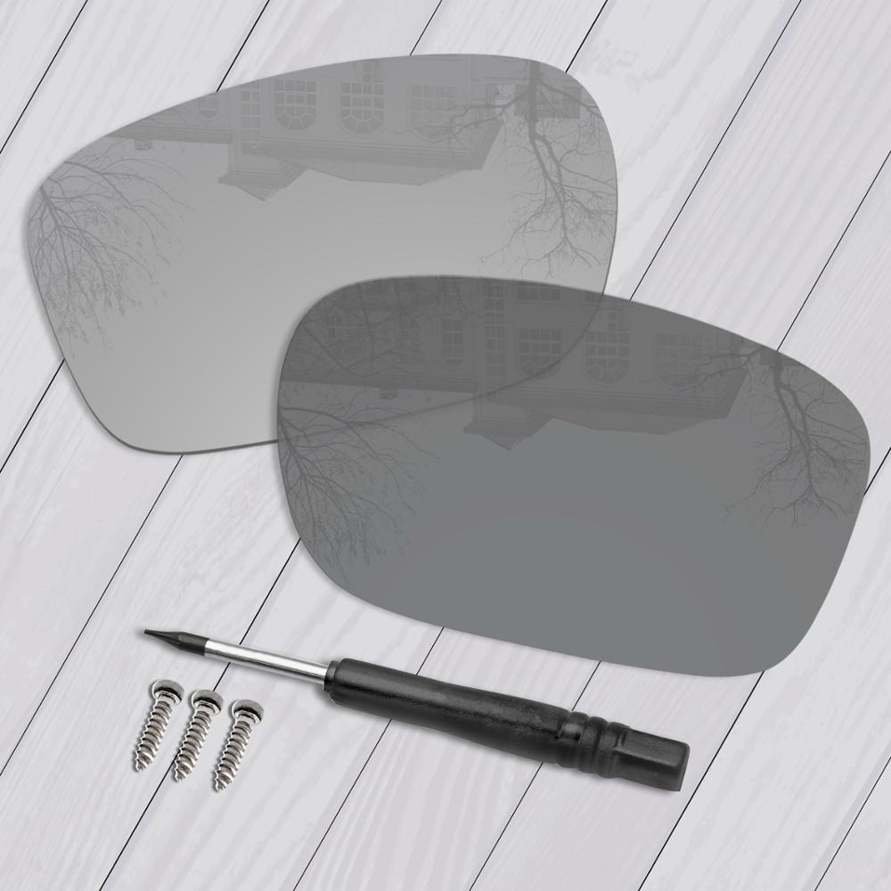 E.O.S Gepolariseerde Verbeterde Vervanging Lenzen & Black Schroevendraaier & Schroeven voor Oakley Twoface OO9189 Zonnebril-Meerdere Keuze: Photochromic Grey