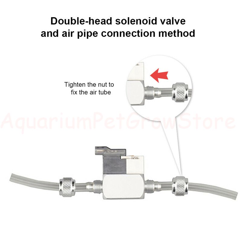 Dc 12v output solenoid akvarium  co2 system regulator elektrisk magnetisk fiskeanlæg tank  co2 trykreducerende ventil cylinder