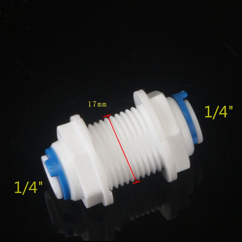 Omvendt osmose system rett skott lik 1/4 " 3/8 " od slangetilkobling ro vann plast hurtigmonteringskontakt