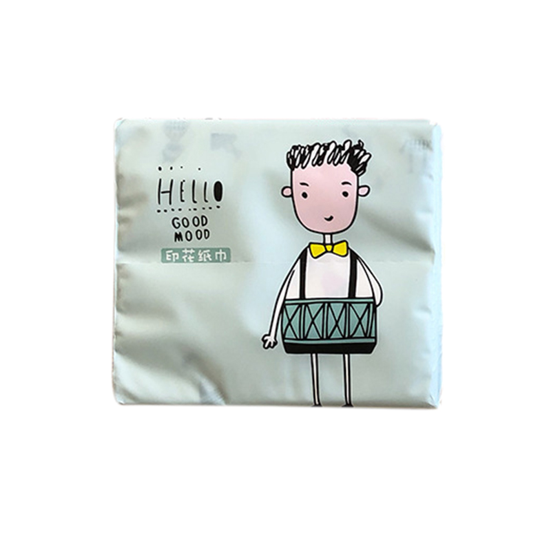 24 Packs Wegwerp Gezicht Papieren Weefsels Verdikte Leuke Kleurrijke Cartoon Afdrukken Servetten Draagbare Sanitair Papier 60 Stks/pak 3 P