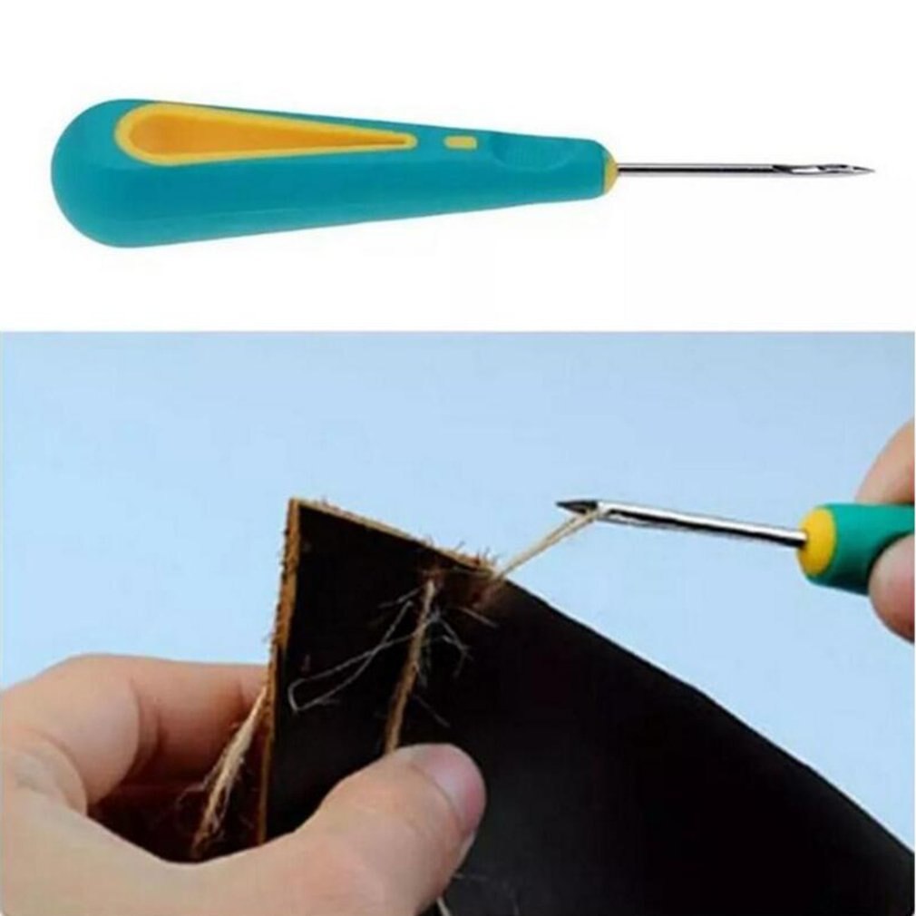 Canvas Leather Sewing Tool Crochet Hook Shoes Repair Tool Sets Awl Hand Stitching Taper Leathercraft Needle Tool Kit Sewing