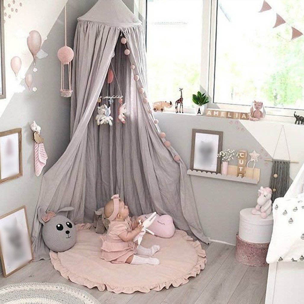 Ronde Vloer Kruipen Mat Voor Baby Kamer Decoratie Play Matten Non Skid Tapijt Deken Kinderen Speelgoed Opbergtas Room Decor foto Props