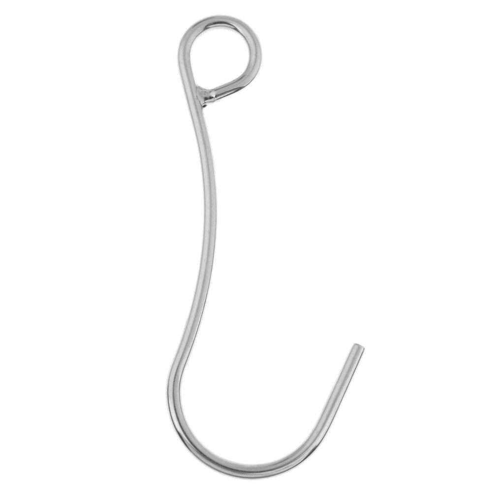 Heavy Duty Stainless Steel Single Reef Hook for Cave Dive Safety Equipment