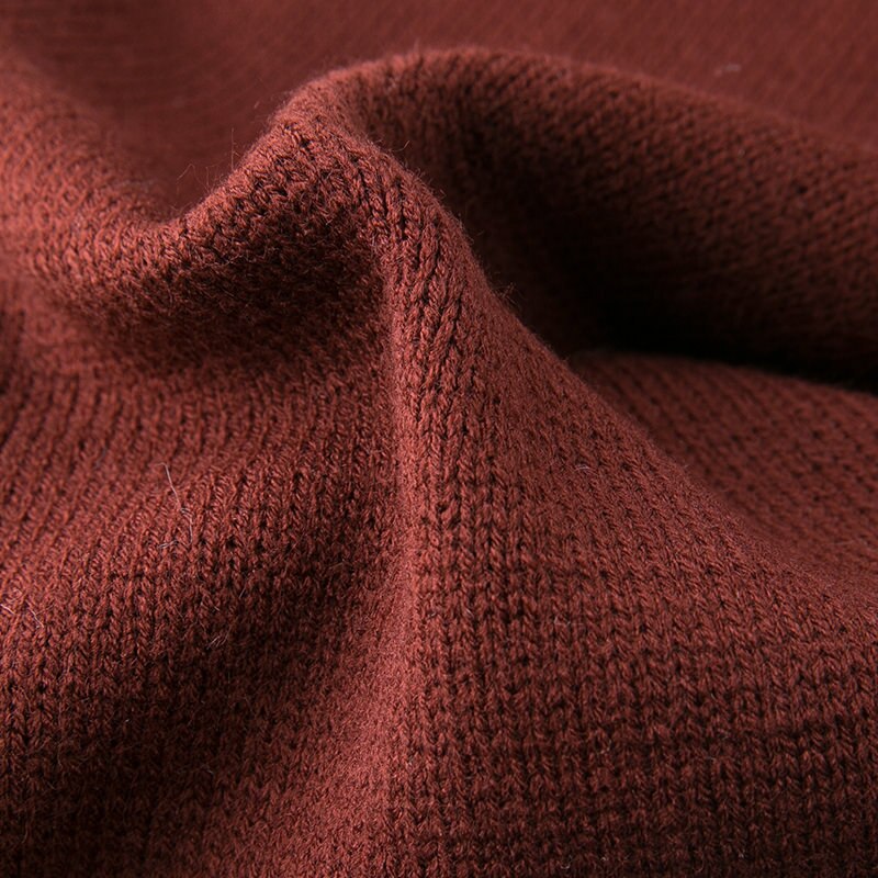 Suvance Gebreide Patchwork Effen Kleur Half Mouw Coltrui Vrouwen Mini Jurk