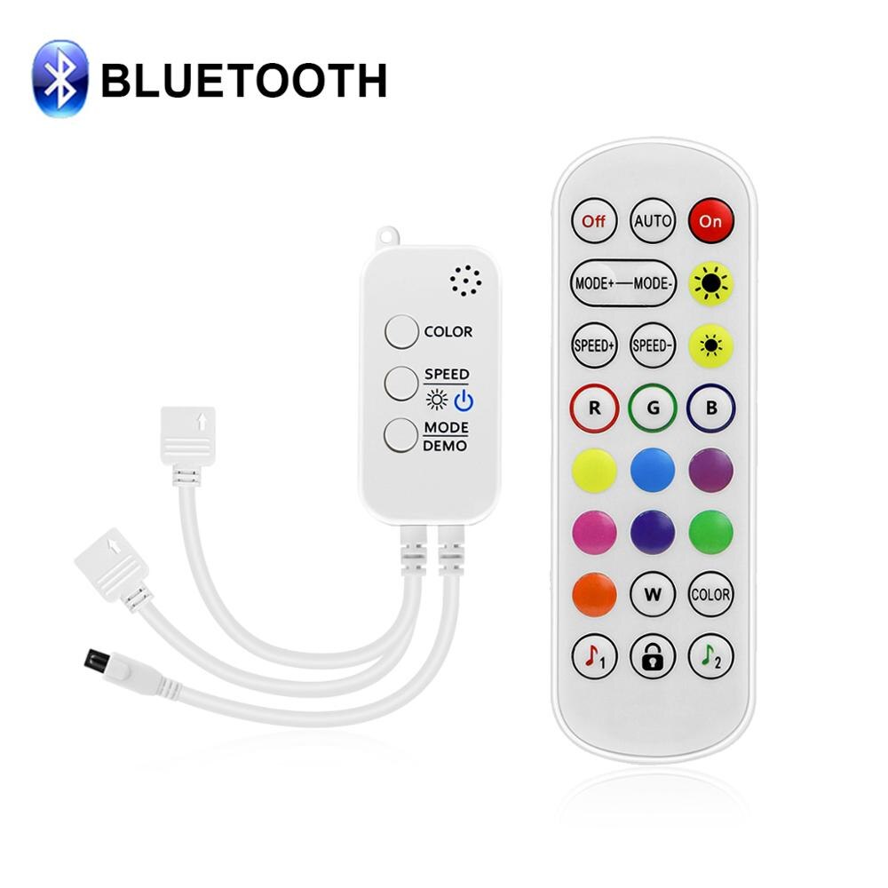 Smart Bluetooth Rgb Controller Dc 5V 12V 24V Muziek Sync Led Controller Ingebouwde Microfoon Voor 5050 Smd Rgb Led Strip Licht