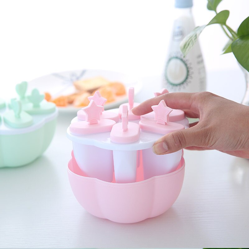 Silicone Ice Cream Molds Ice Cube Tray Maker Dessert Fruit Homemade Ice Lolly Mould Kitchen Accessories Home Ice Cream Maker