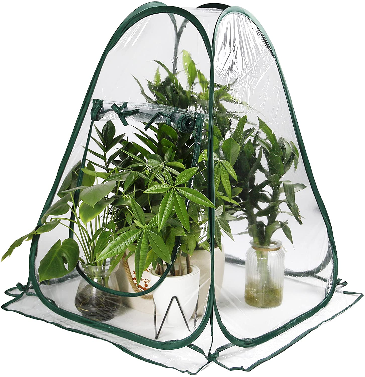 MINI Greenhouse PVC Transparent Portable Pop-Up Cover Plant Flower House Cold Frost Protector