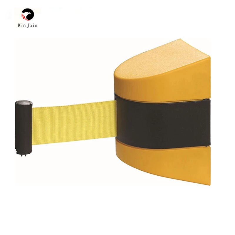 Bande de barrière rétractable de 10m, ruban de sécurité pour l&#39;entrepôt, atelier, contrôle de la couronne, coloré en option