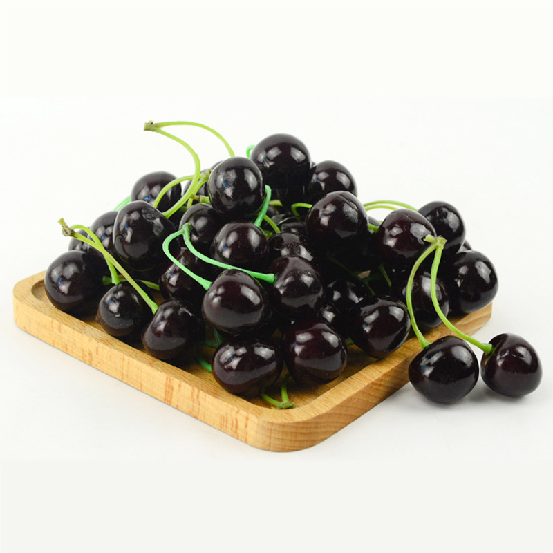 2 capsulesv 3pcs hoge Kunstmatige Nep Simulatie Cherry Model Ornament Craft Fotografie props Kerst Raamdecoratie