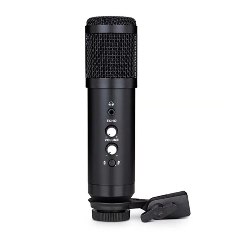 USB Microphone BM800 Condenser Microphone With Ear Return Monitor Microphone Mute Reverb Computer Microphone MIC fo: Default Title