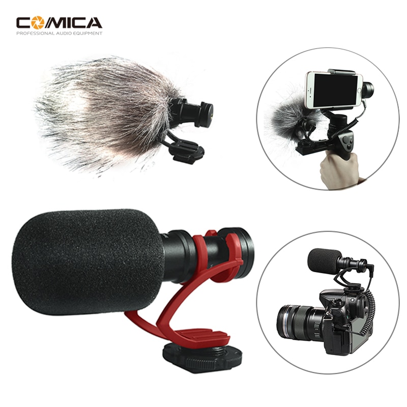 Comica cvm -vm10ii vm10 ii kondensatormikrofon videomikrofon universal til dji osmo gopro smartphone spejlfri kameramikrofon