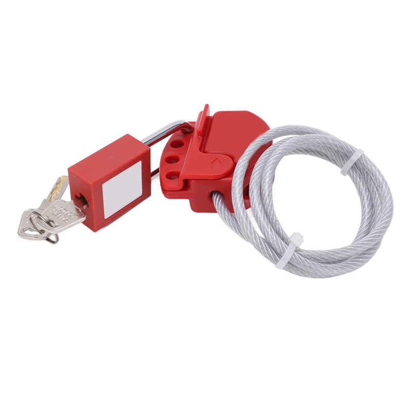 Steel Cable Lock Stainless Steel Safety Cable Lock for Industry for Home for Factory