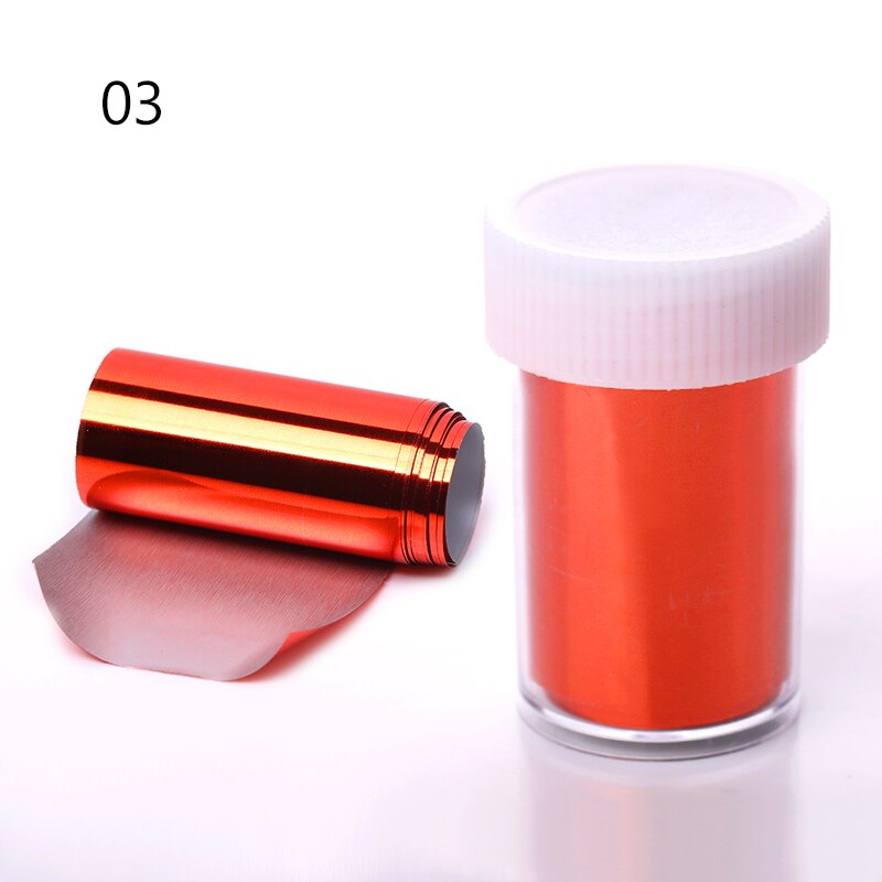 4*100 1 Roll Zwart Rood Spiegel Leopard Nail Folie Transfer Sticker Polish Nail Art Decoratie Mooie Patroon Nail arts: 3