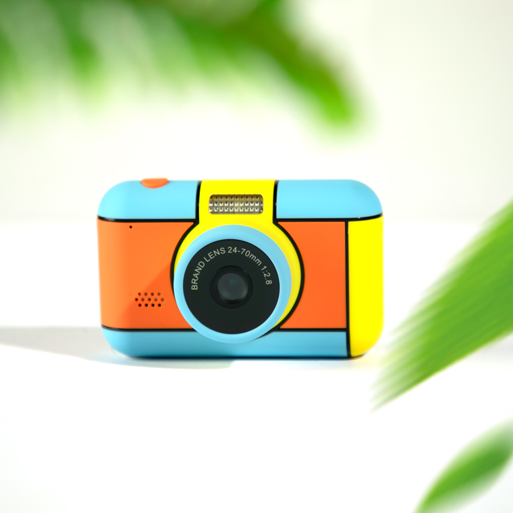 Kinderkamera HD 2,4 "3200 W Pixel Dual Kamera Digitalkamera Mini Tragbare Karikatur Niedliche draussen Kamera SLR Kamera