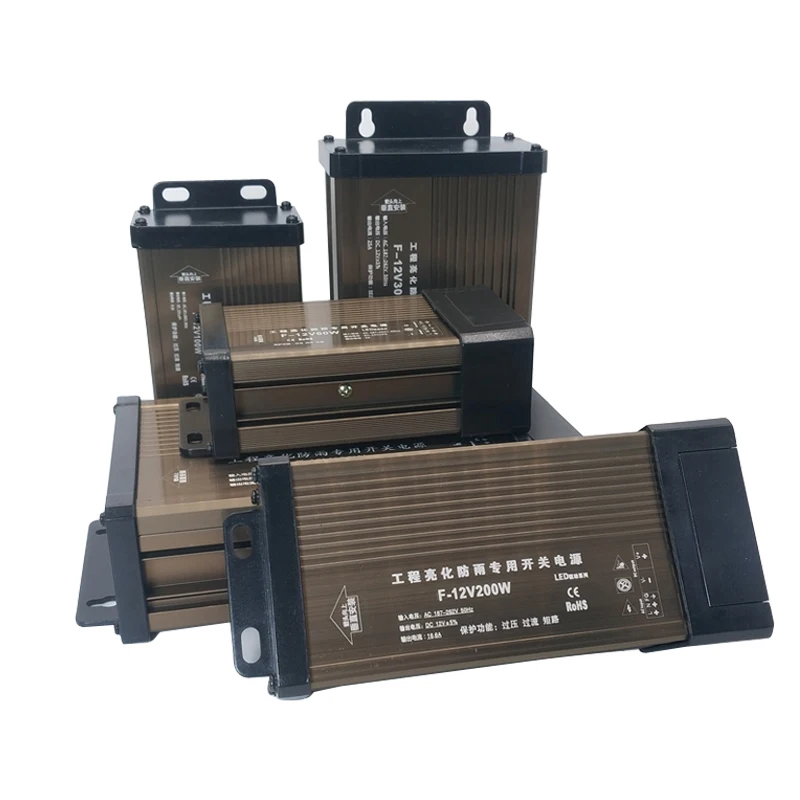 LED-Treiber 12 24 V Netzteil-Adapter Beleuchtungstransformatoren DC 12 V 24 V Strom 5 A 8 A 10 A 15 A 20 A Netzteil für Höhle Außenbereich, regenfest