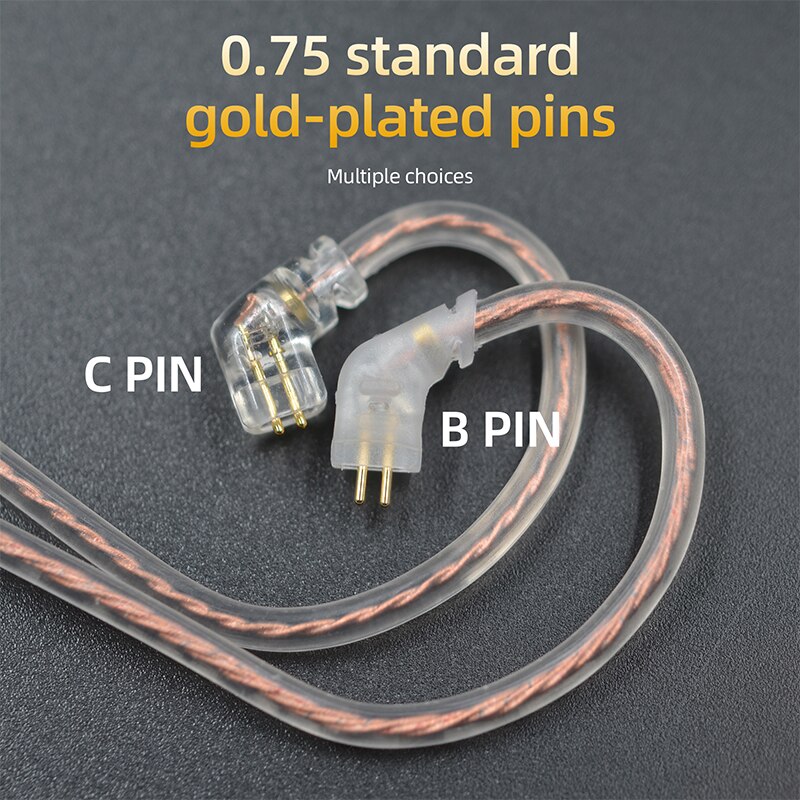 KZ ZST ZSN ZS10 pro ZS3 ZS6 AS16 AS12 ZSN Pro Headphones With Micrphone Cable 2 Pin Upgrade Cable Earphone Wire With MIC