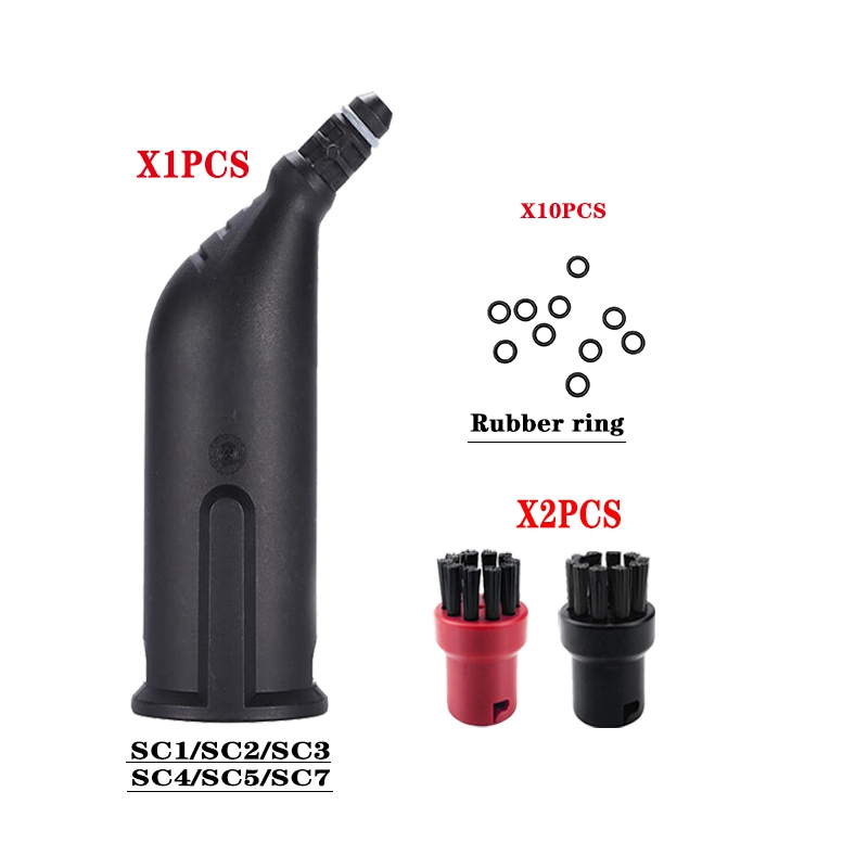 Voor Karcher Stoomstofzuiger SC2 SC3 SC7 CTK10 Krachtig mondstuk Reinigingsborstelkop Spiegel Gereedschapsborstel Reserveonderdelen Accessoires: Donkergrijs