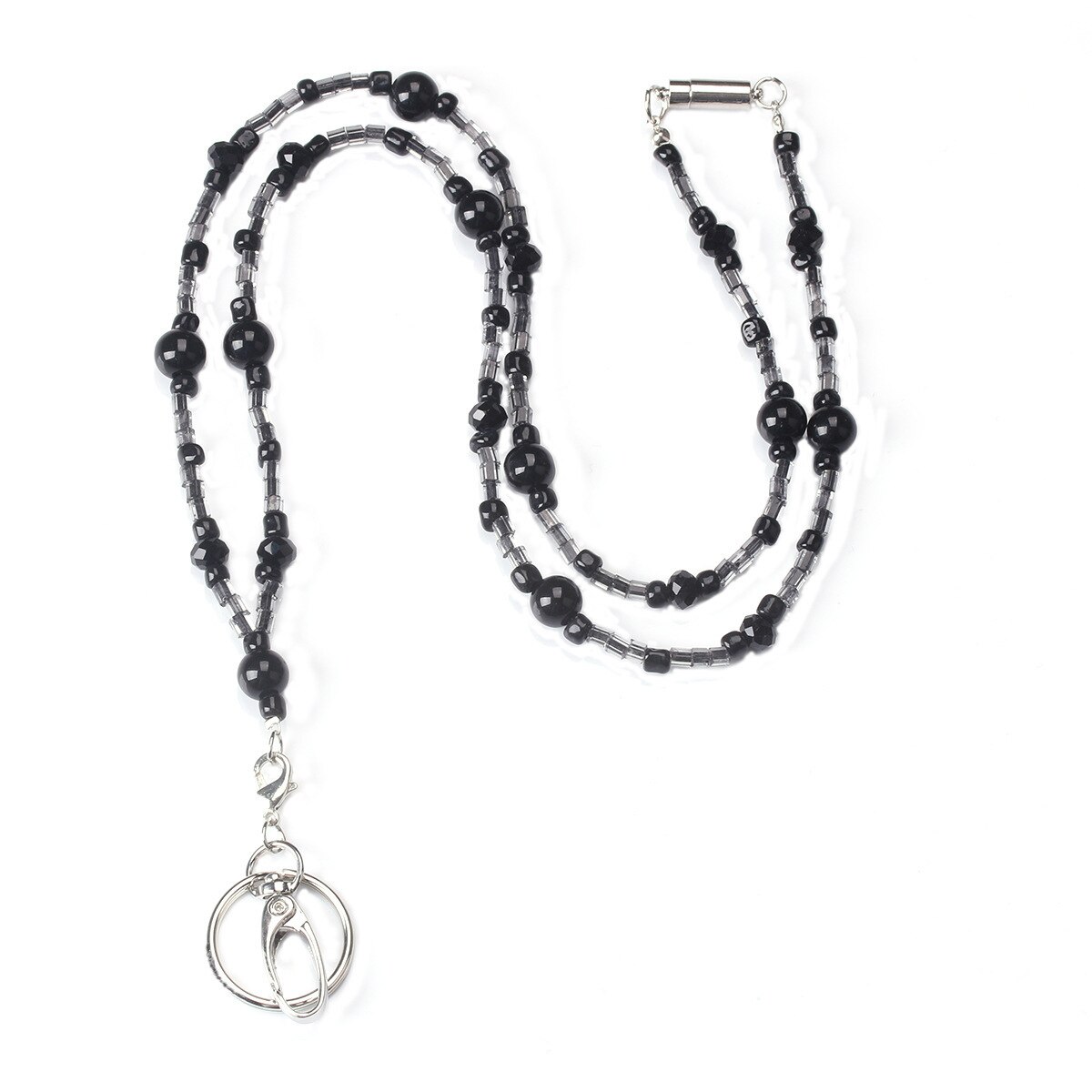 Beads Lanyards Badge Lanyards with ID Holder Keychain Holder Necklace Lanyards for Women Girl: LA195