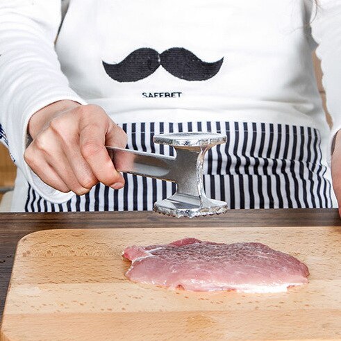 Hanging Single Side Hammer Zinc Alloy Steak Hammer Pine Meat Hammer Pork Chop Hammer Single Side Pork Chop Hammer ZB912