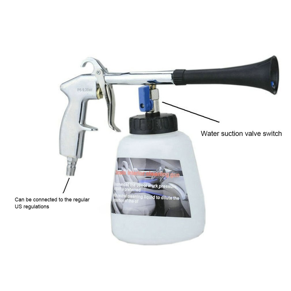 De coche de presión para lavar Tornador portátil Interior de limpieza profunda soplando polvo de lavadora con cepillo herramienta para lavado de coche