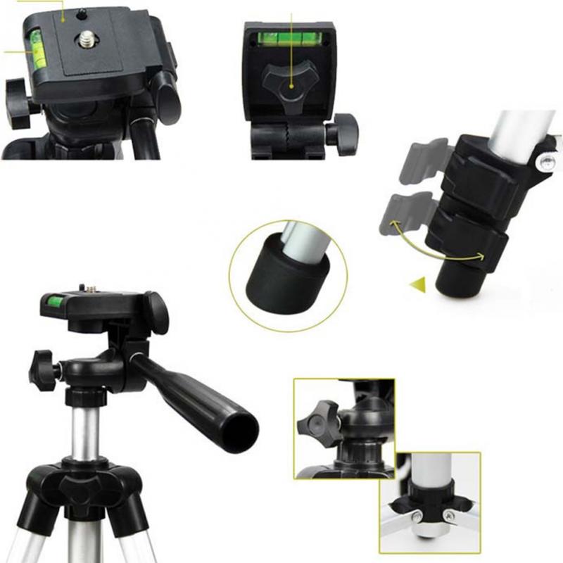 Draagbare Extensible Universele Nacht Vissen Licht Statief Camera Houder Statief Statief Camera met Level-Meter